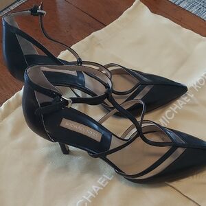 Michael Kors Black Strappy Heels